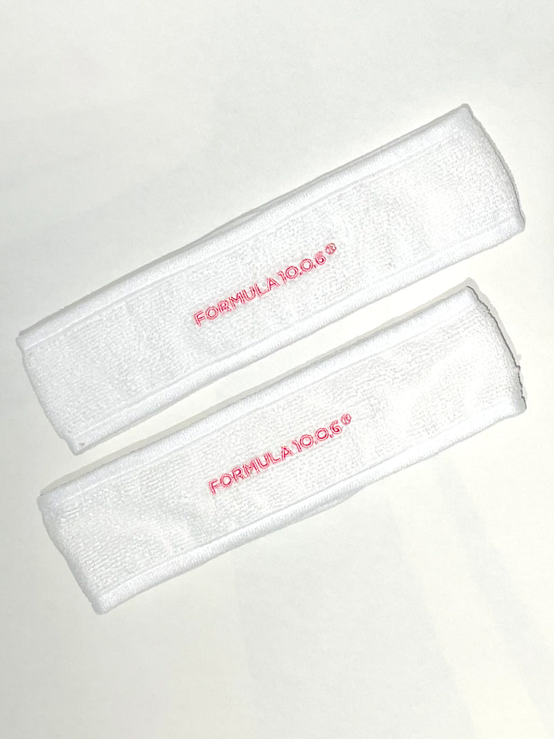 Terry Cloth Spa Headband with Embroidered Logo